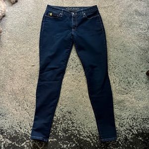 Dark blue yoga jeans, size 30